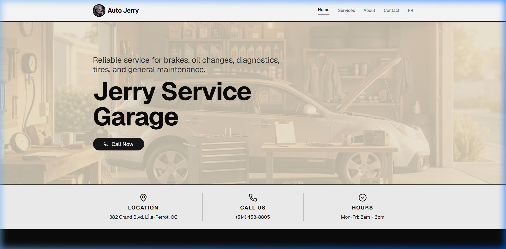 AutoJerry.ca — Jerry Service Garage website