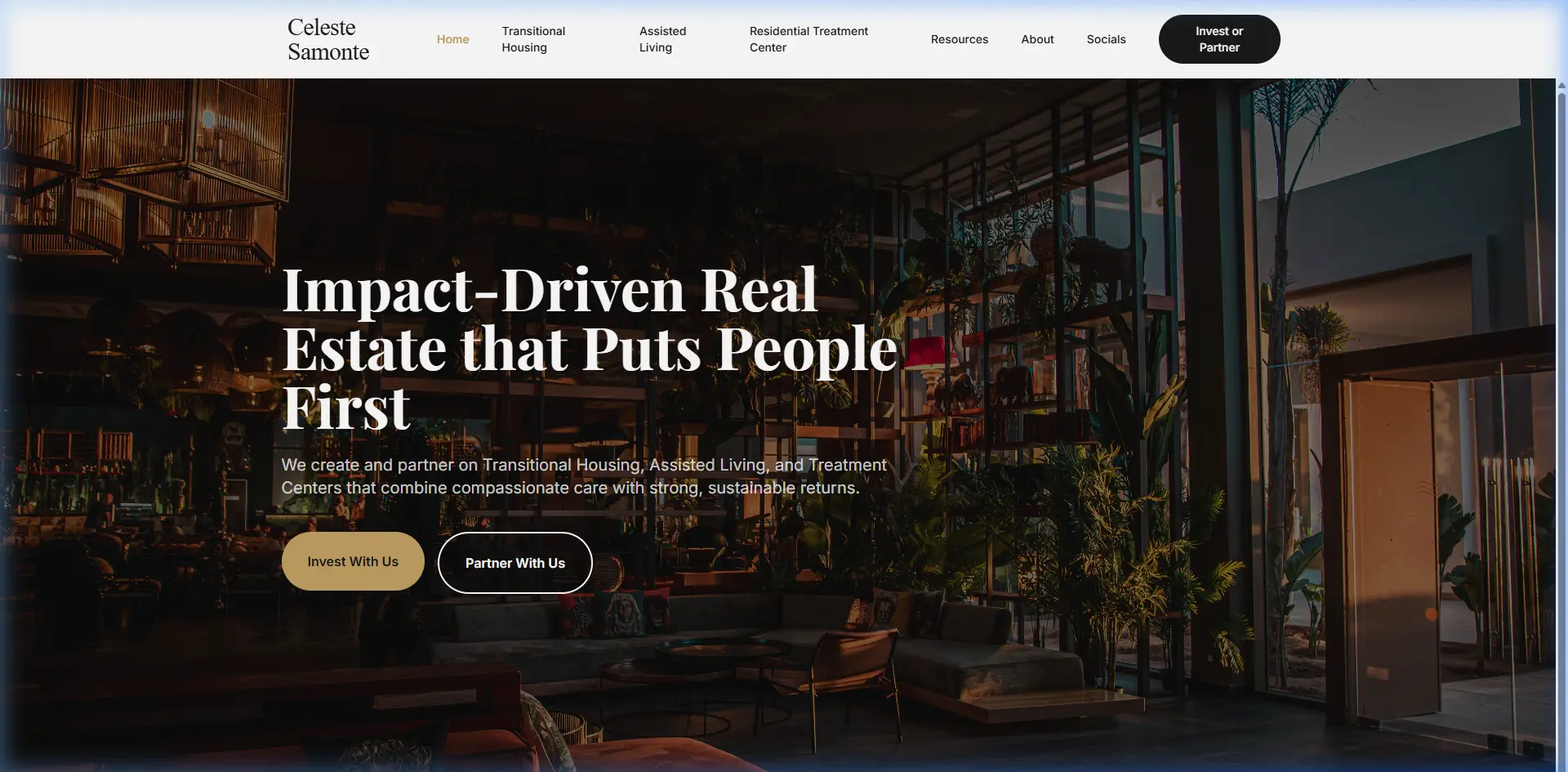 Celeste Samonte — Impact-Driven Real Estate website