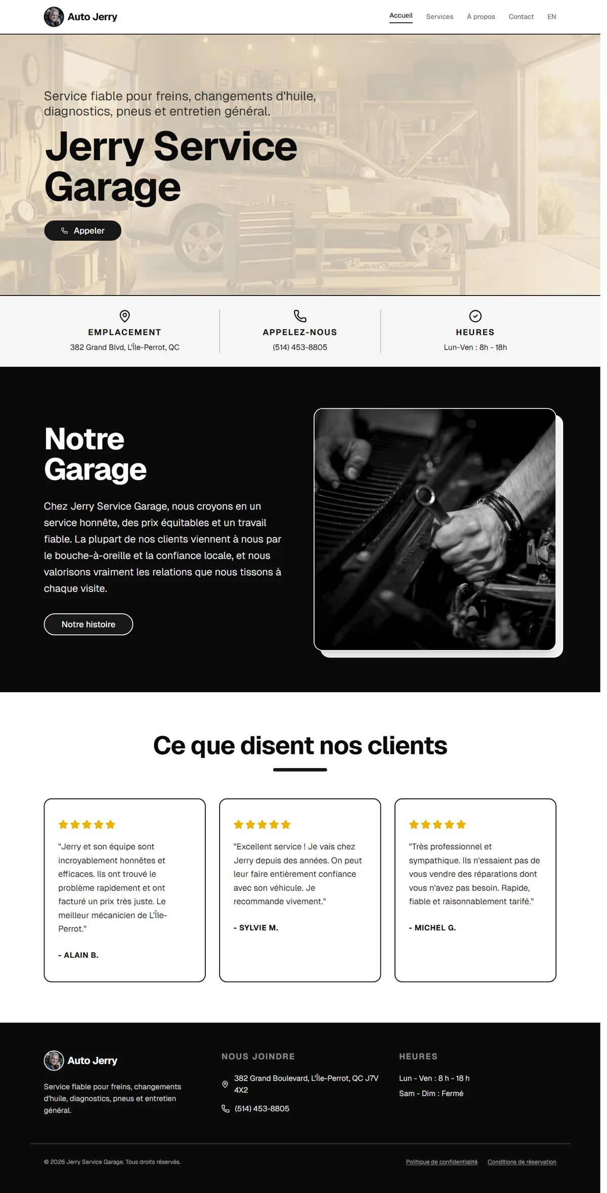AutoJerry.ca — Automotive Service Garage