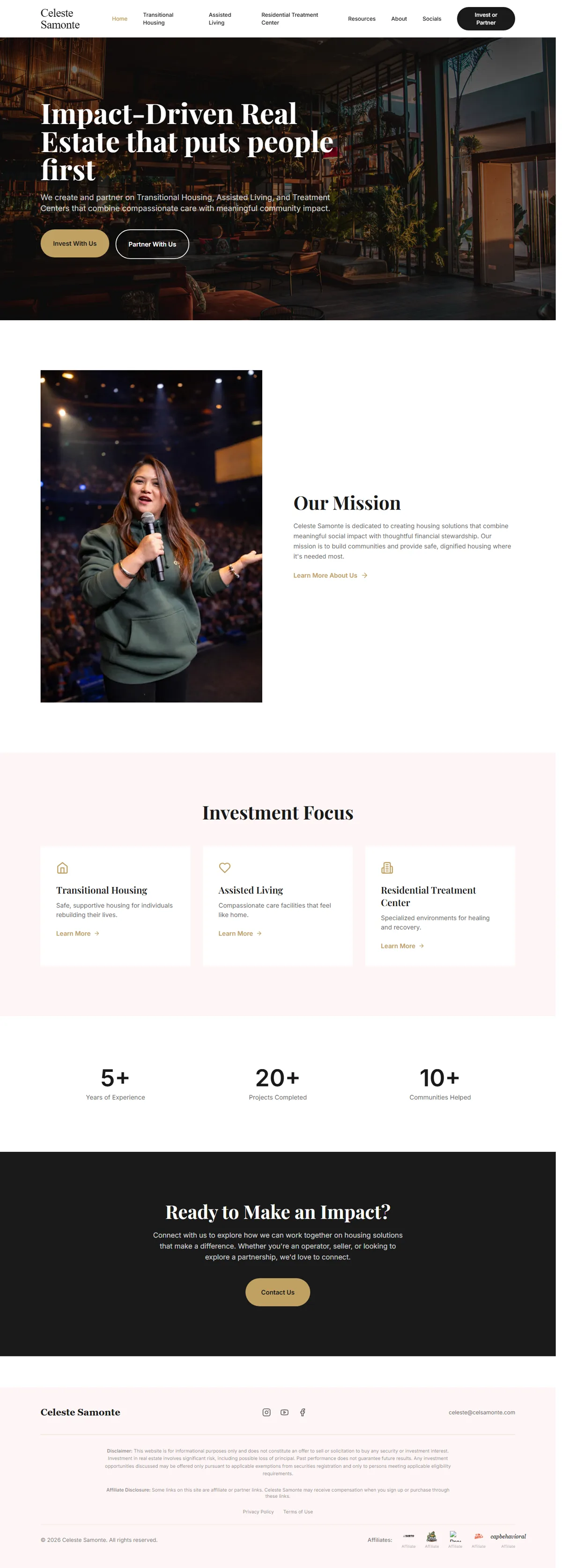 Celeste Samonte — Impact-Driven Real Estate